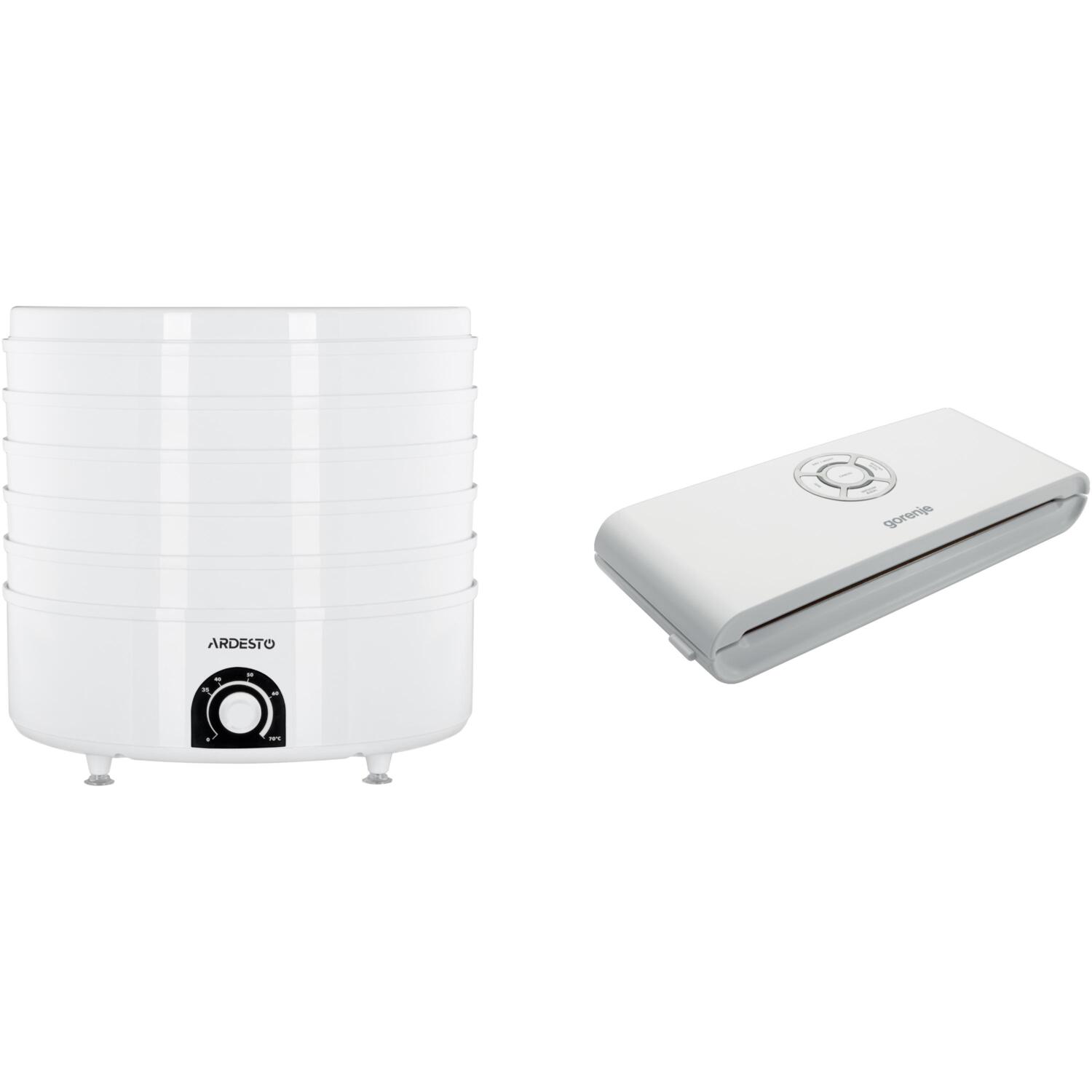 Комплект Сушка для овощей и фруктов ARDESTO FDB-5385+Вакуумный упаковщик Gorenje VS120W фото 