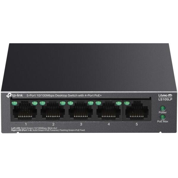 

Коммутатор TP-LINK LS105LP 5xFE (4xPoE), 41 Вт (LS105LP)