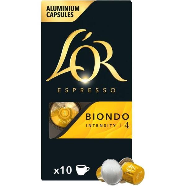 

Кофе L`OR капсулы Espresso Biondo, 100% арабика, 10шт, Nespresso