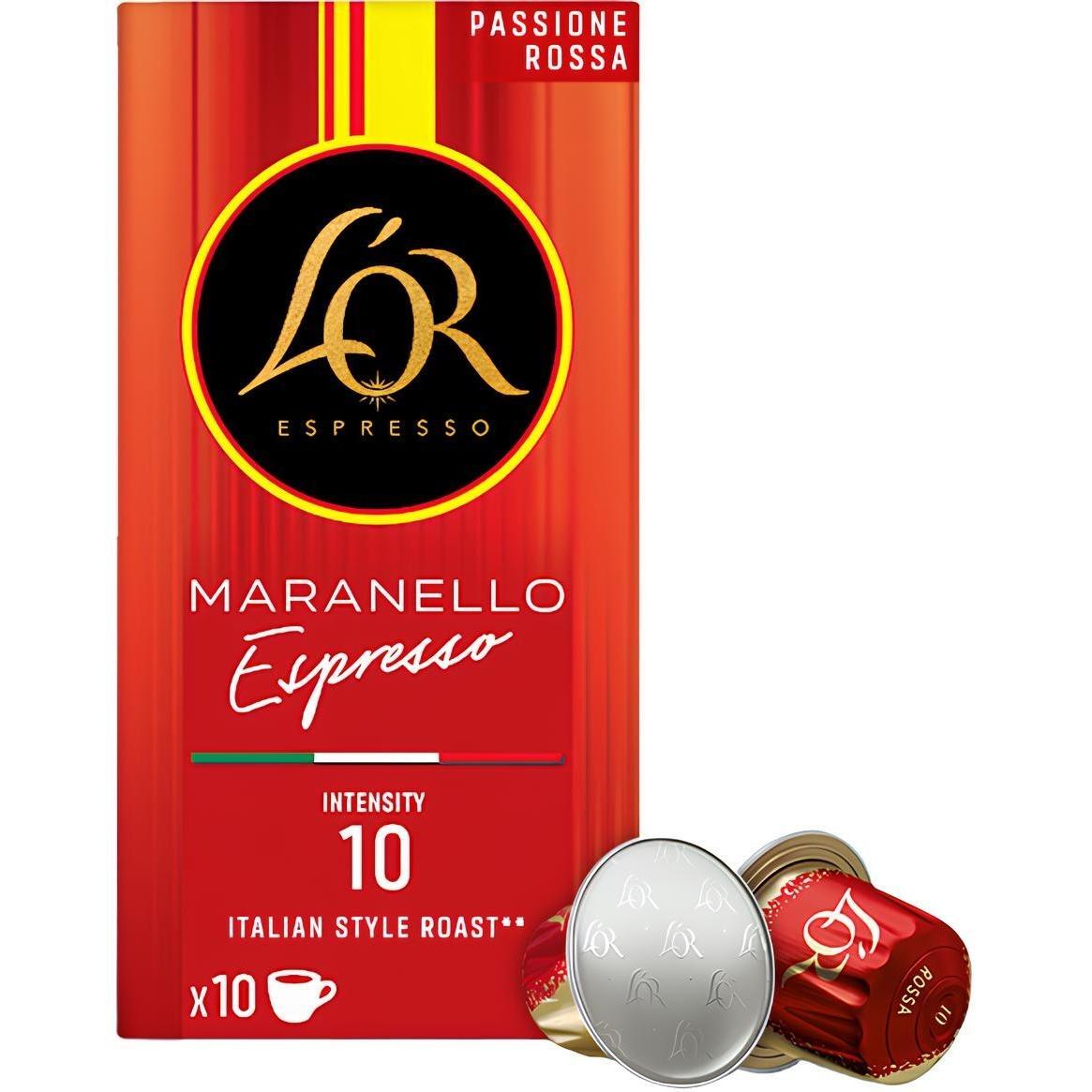 Кофе L`OR капсулы Passione Rossa Maranello Espresso, 100% арабика, 10шт, Nespresso фото 1