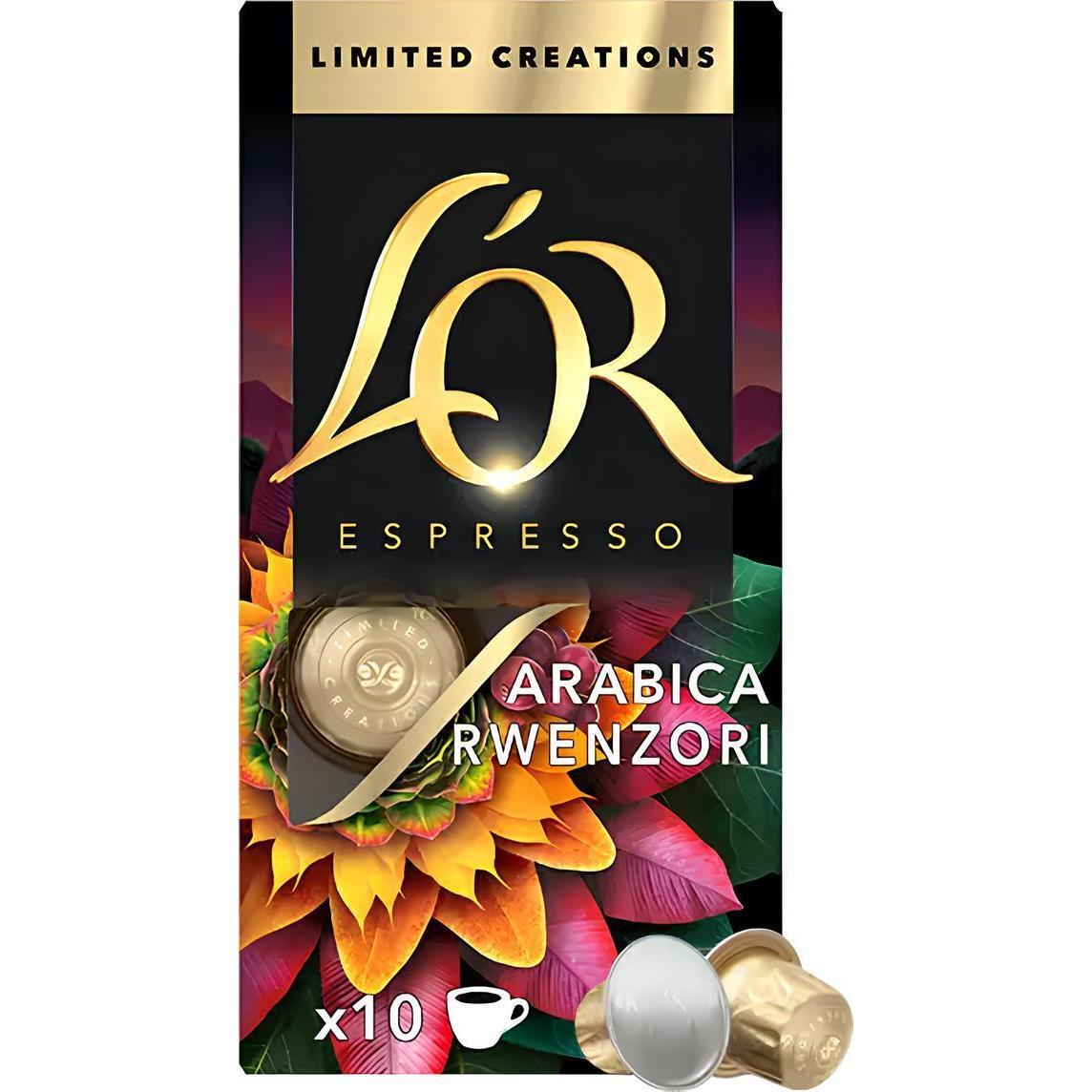 Кофе L`OR капсулы Espresso Arabica Rwenzori Uganda Limited Creations, 100% арабика, 10шт, Nespresso фото 1