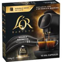 Кофе L`OR капсулы Barista Double Ristretto, 100% арабика, 10 XXLшт, Nespresso