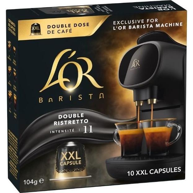 Кофе L`OR капсулы Barista Double Ristretto, 100% арабика, 10 XXLшт, Nespresso фото 1