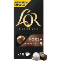 Кофе L`OR капсулы Espresso Forza, 100% арабика, 10шт, Nespresso