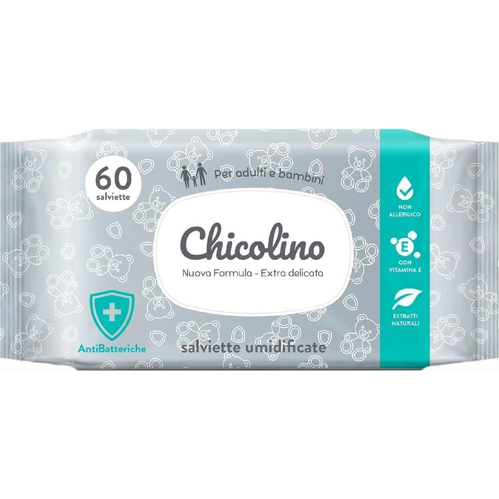 Салфетки влажные Chicolino для детей и взрослых антибактериальные 60 шт фото 1