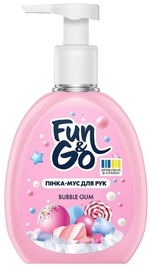 Пенка-мусс для рук Fun&Go Bubble Gum 300 мл фото 1