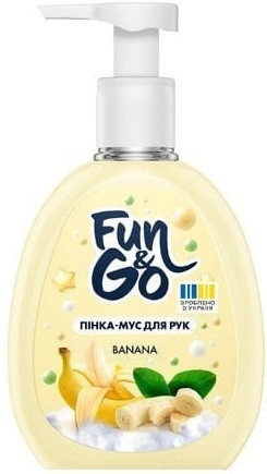 Пенка-мусс для рук Fun&Go Banana 300 мл фото 1