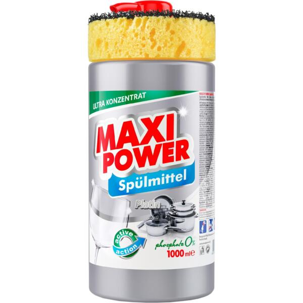 Средство для мытья посуды Maxi Power Платинум 1л