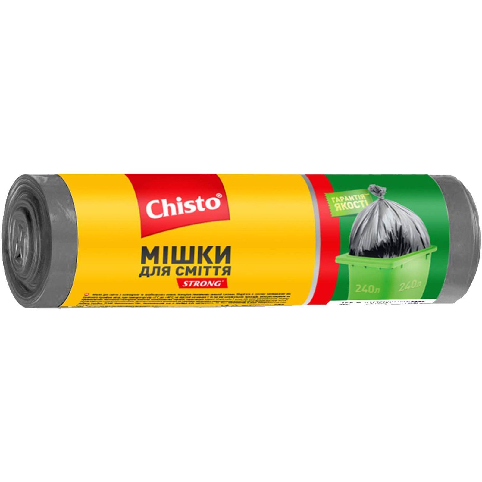 Пакеты для мусора Chisto strong 240 л 5 шт фото 1