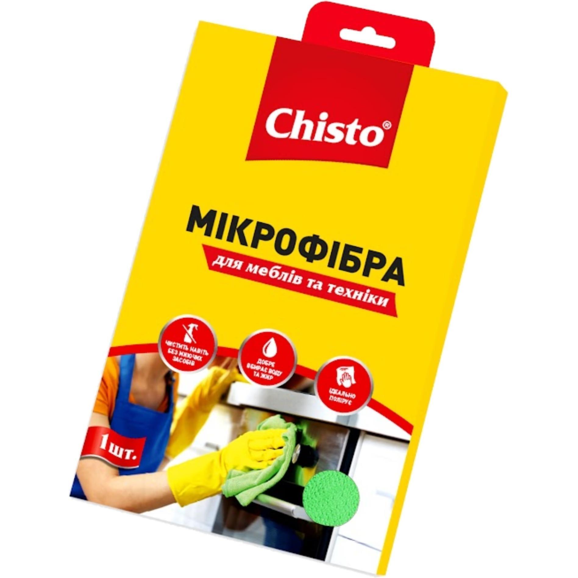 Салфетка из микрофибры Chisto для мебели 1 шт фото 1