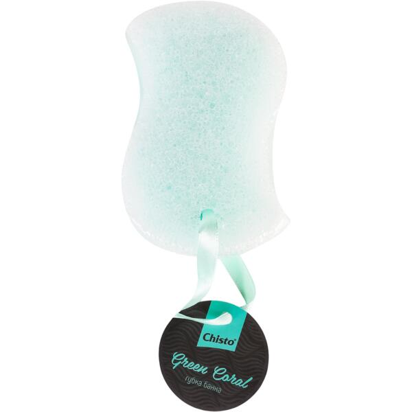 Губка банная Chisto Green Coral