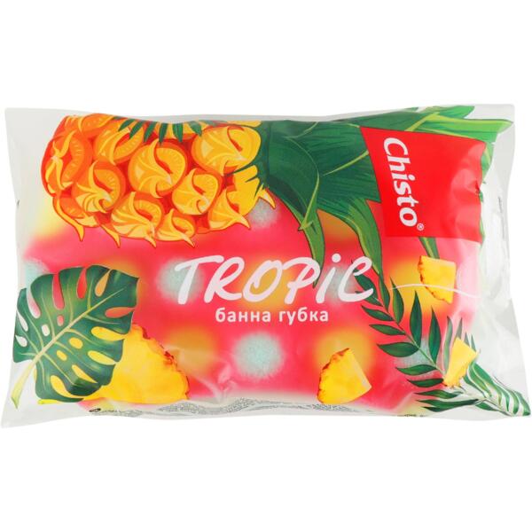 Губка банная Chisto Tropic