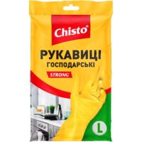Рукавички латексні Chisto Strong L 1 пара