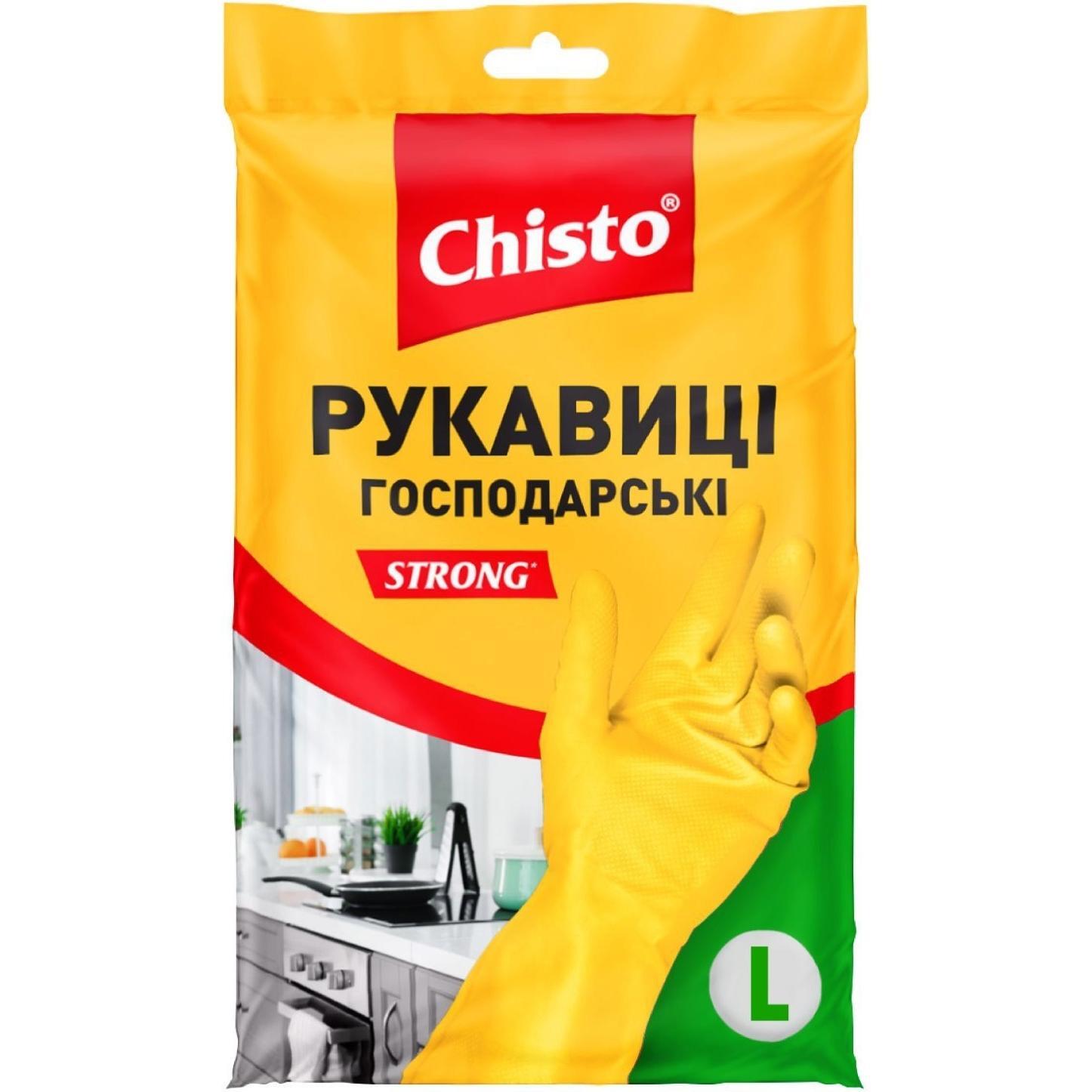 Перчатки латексные Chisto Strong L 1 пара фото 1