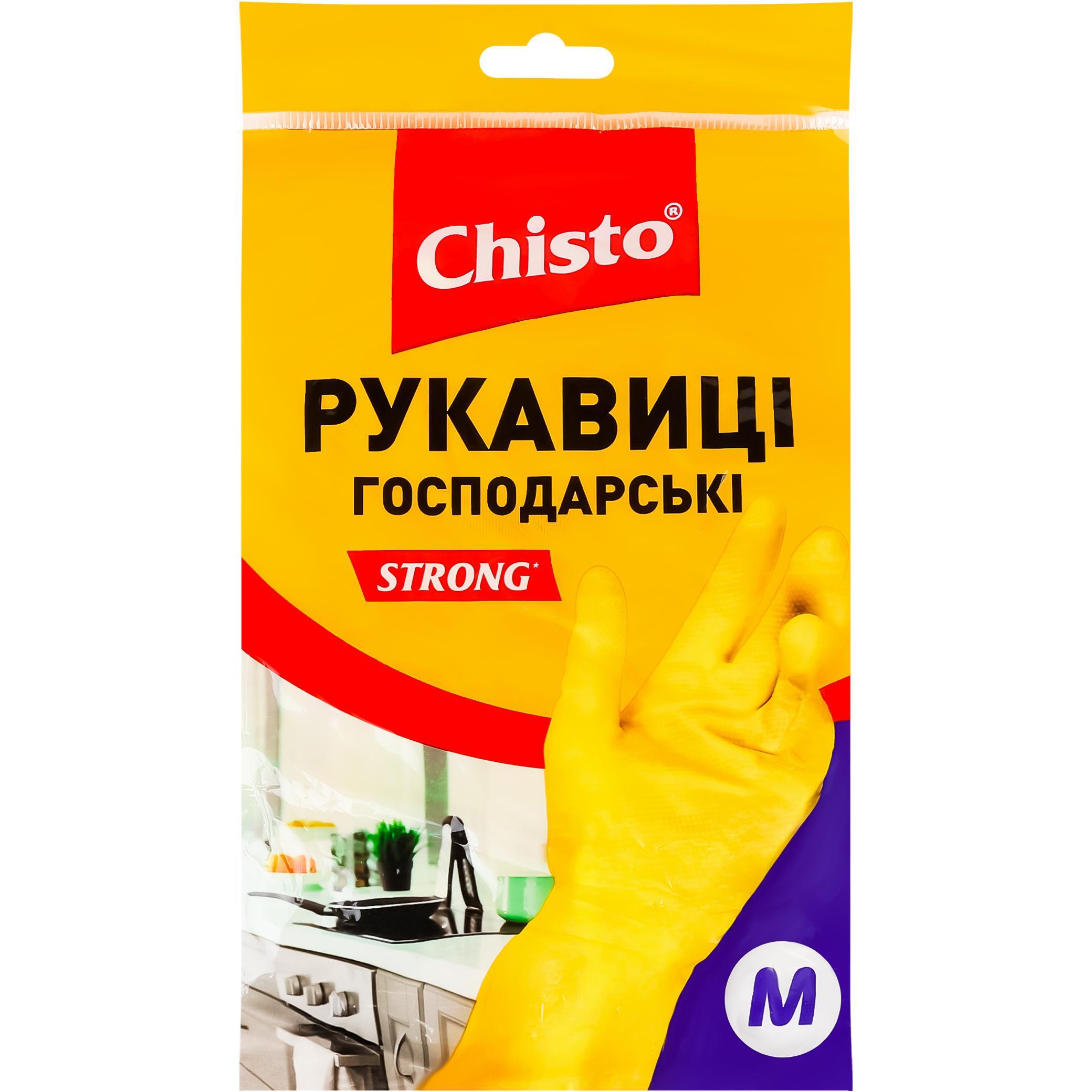 Рукавички латексні Chisto Strong M 1 парафото1