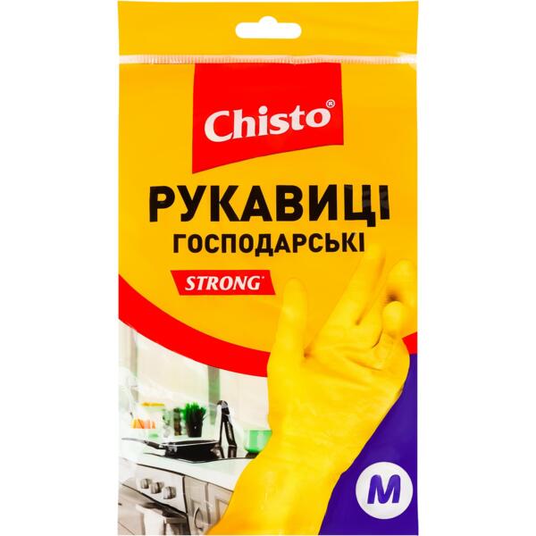 Перчатки латексные Chisto Strong M 1 пара