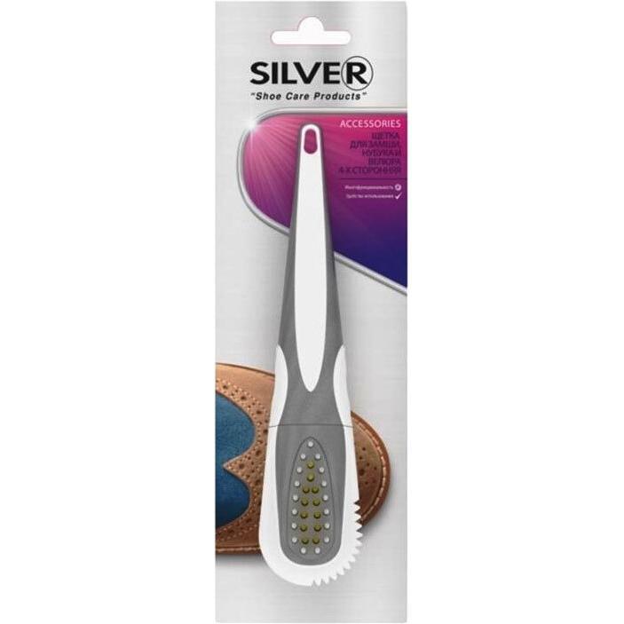 Щітка для нубуку та замші Silver Shoe 4-сторонняфото1