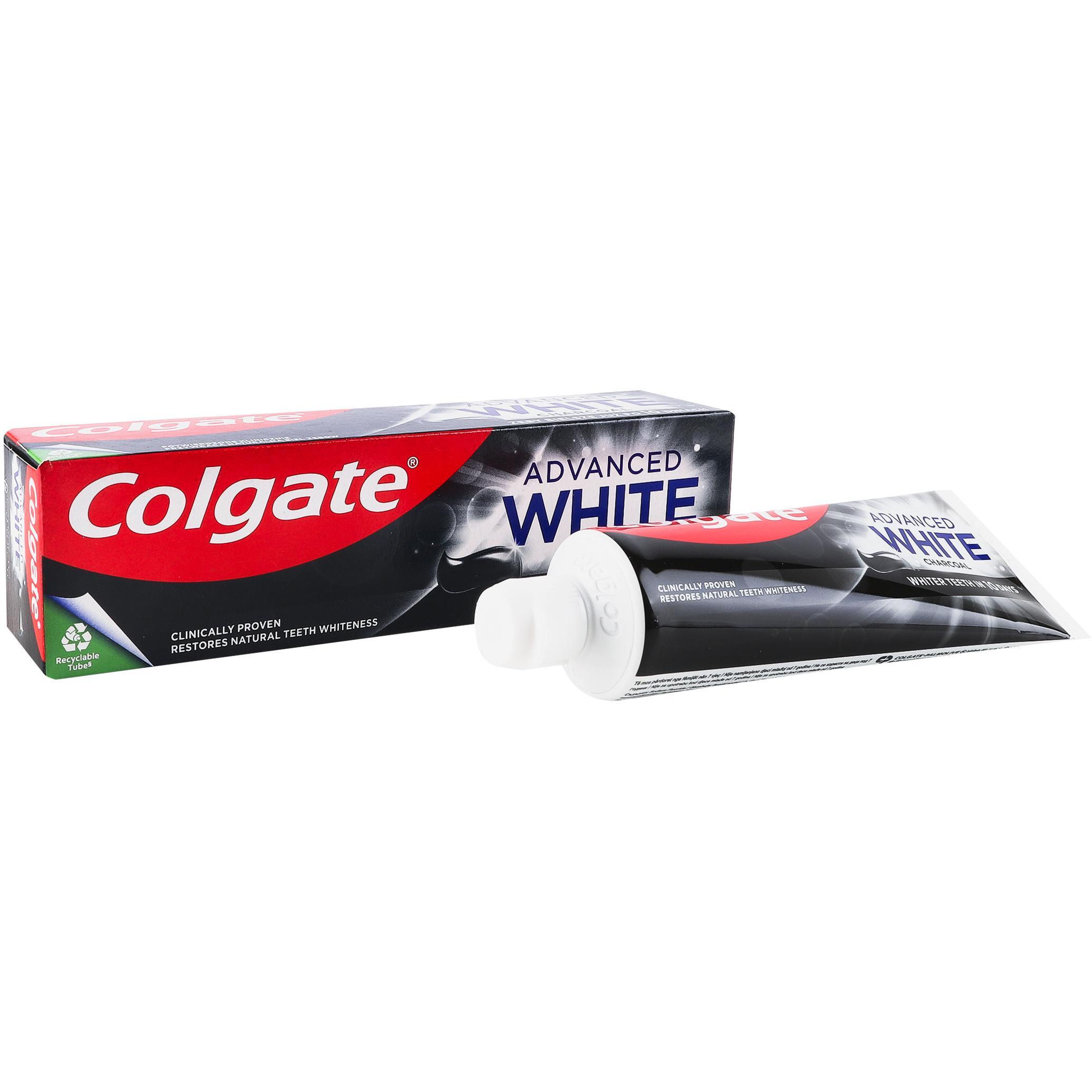 Зубная паста Colgate Advanced White Charcoal 75 мл фото 1