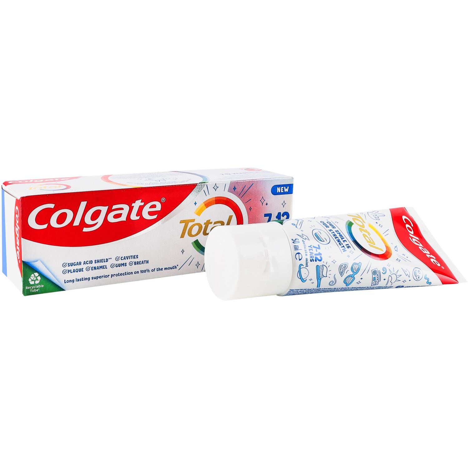 Зубная паста Colgate Total Kids 7-12 лет 50 мл фото 
