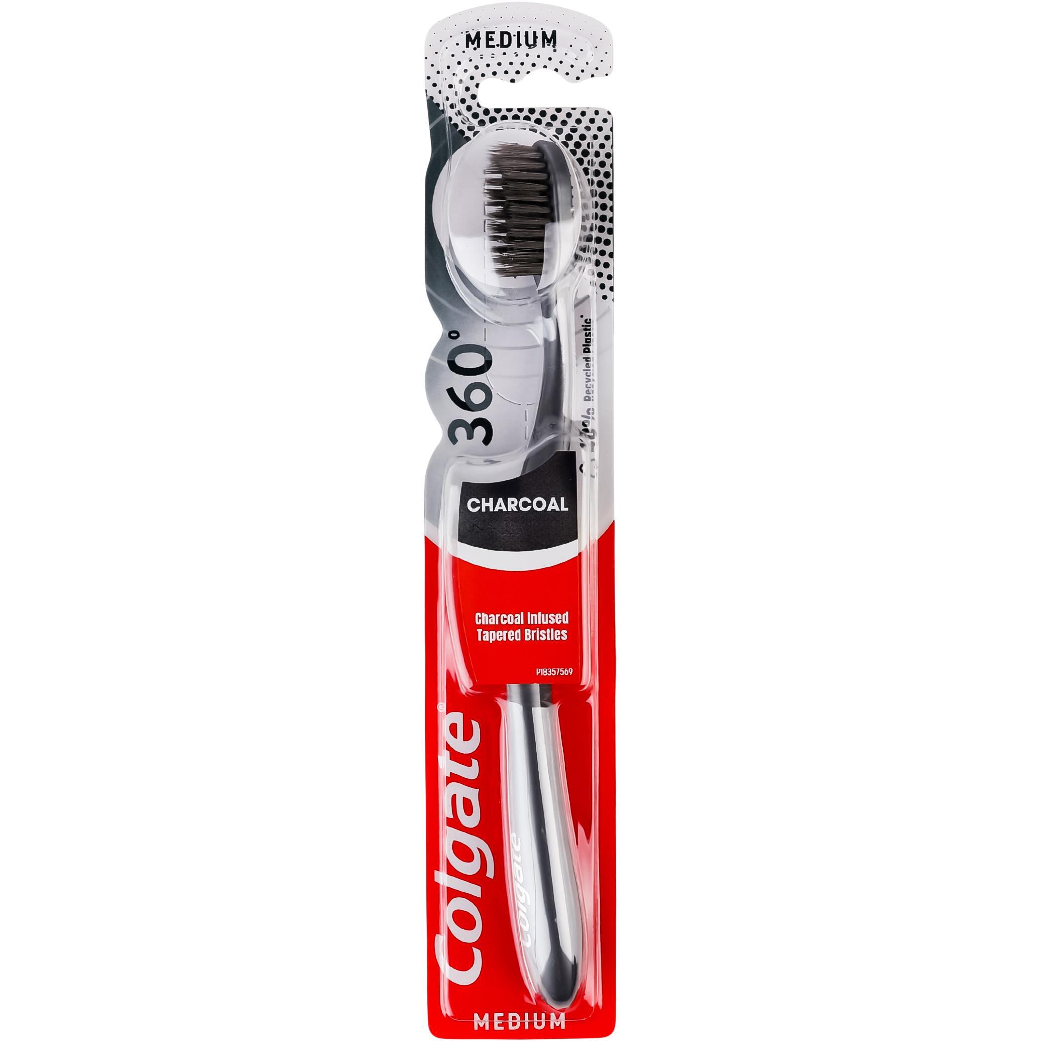 Зубна щітка Colgate 360 Charcoalфото1