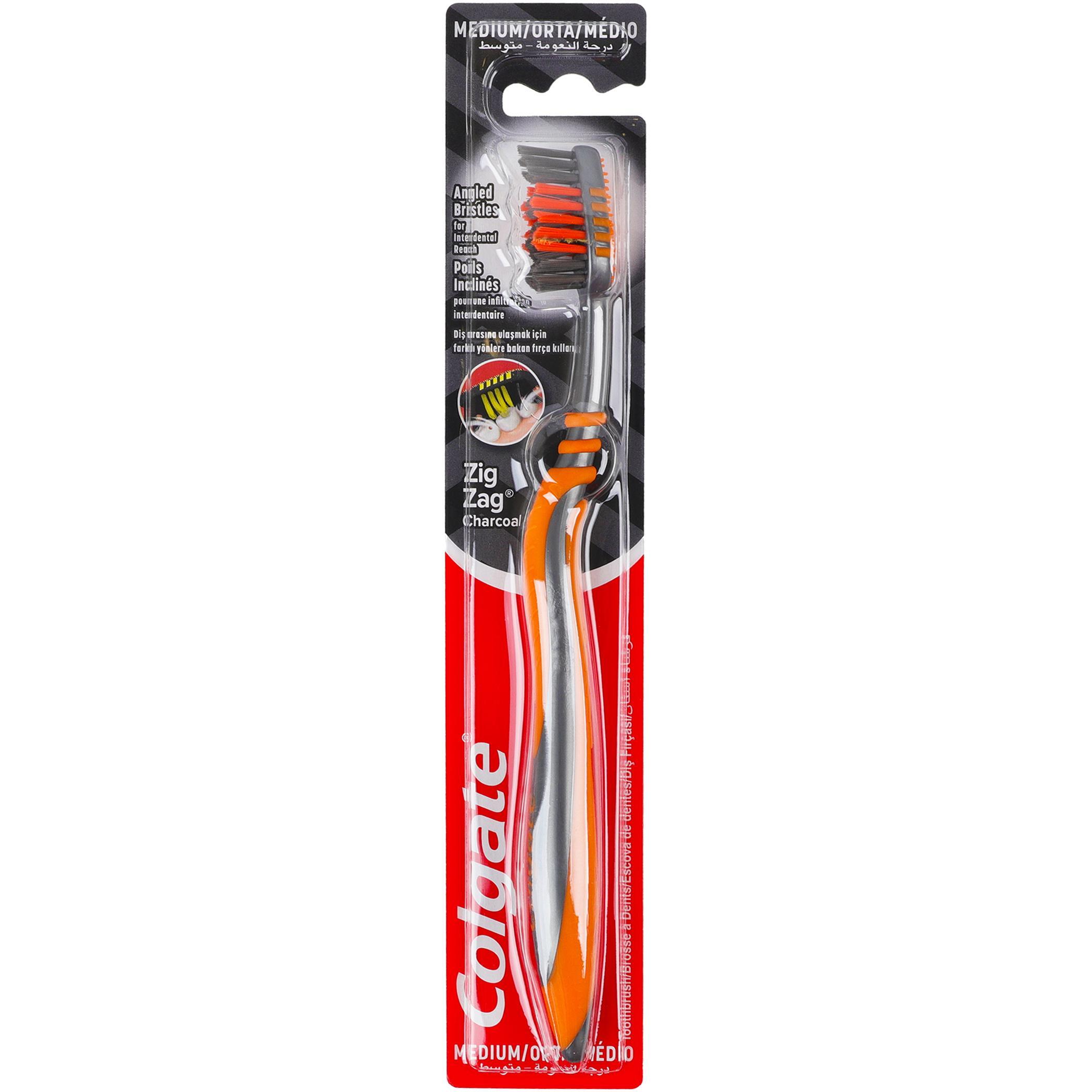 Зубна щітка Colgate Zig Zag Charcoal чорнафото1