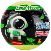 Бомбочка для ванни Aqua Shine Space Cosmetic Шипучий лайм з іграшкою 100 г