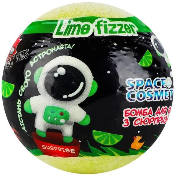 

Бомбочка для ванны Aqua Shine Space Cosmetic Шипучий лайм с игрушкой 100 г