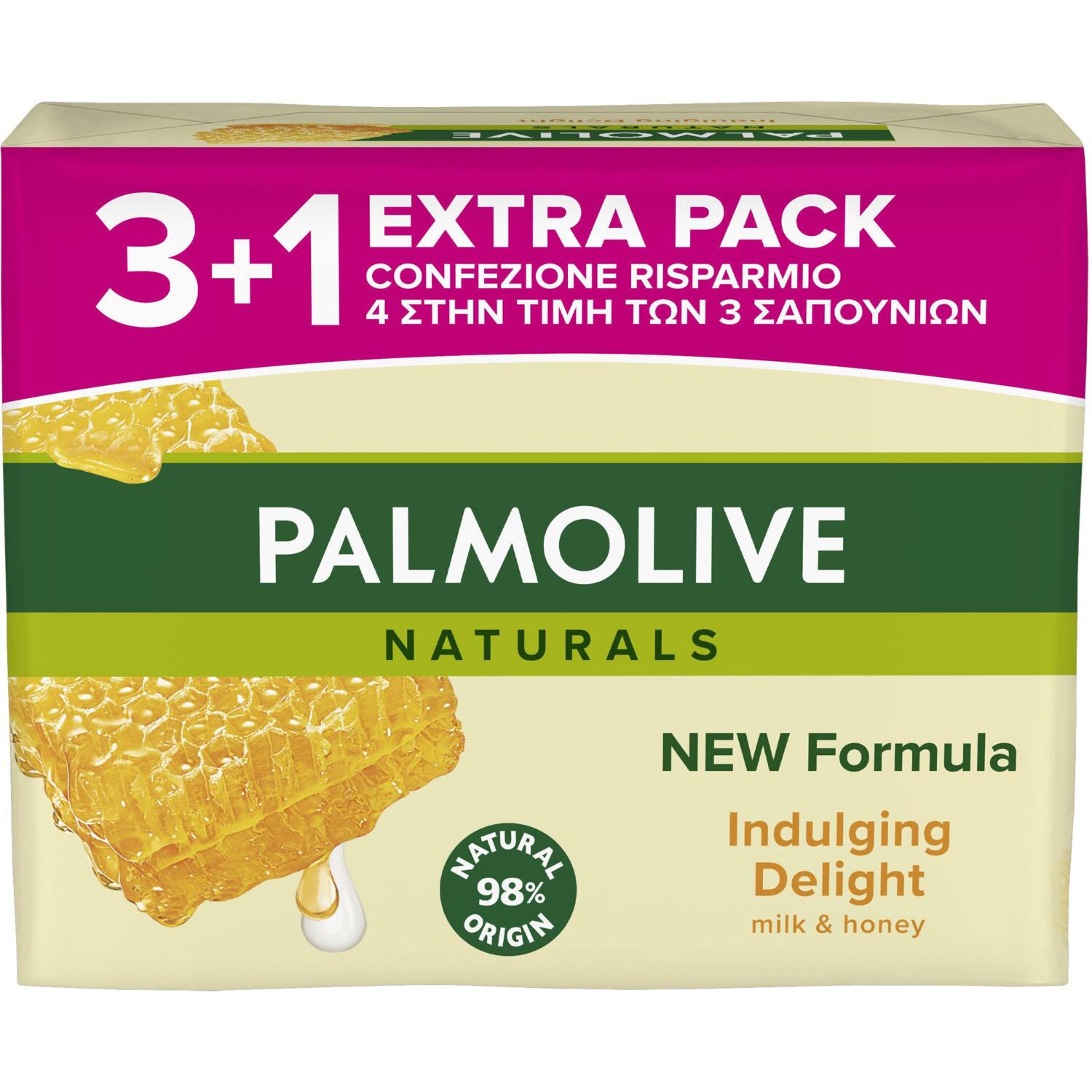 Мило Palmolive Naturals Молочко та Мед 4х90 гфото