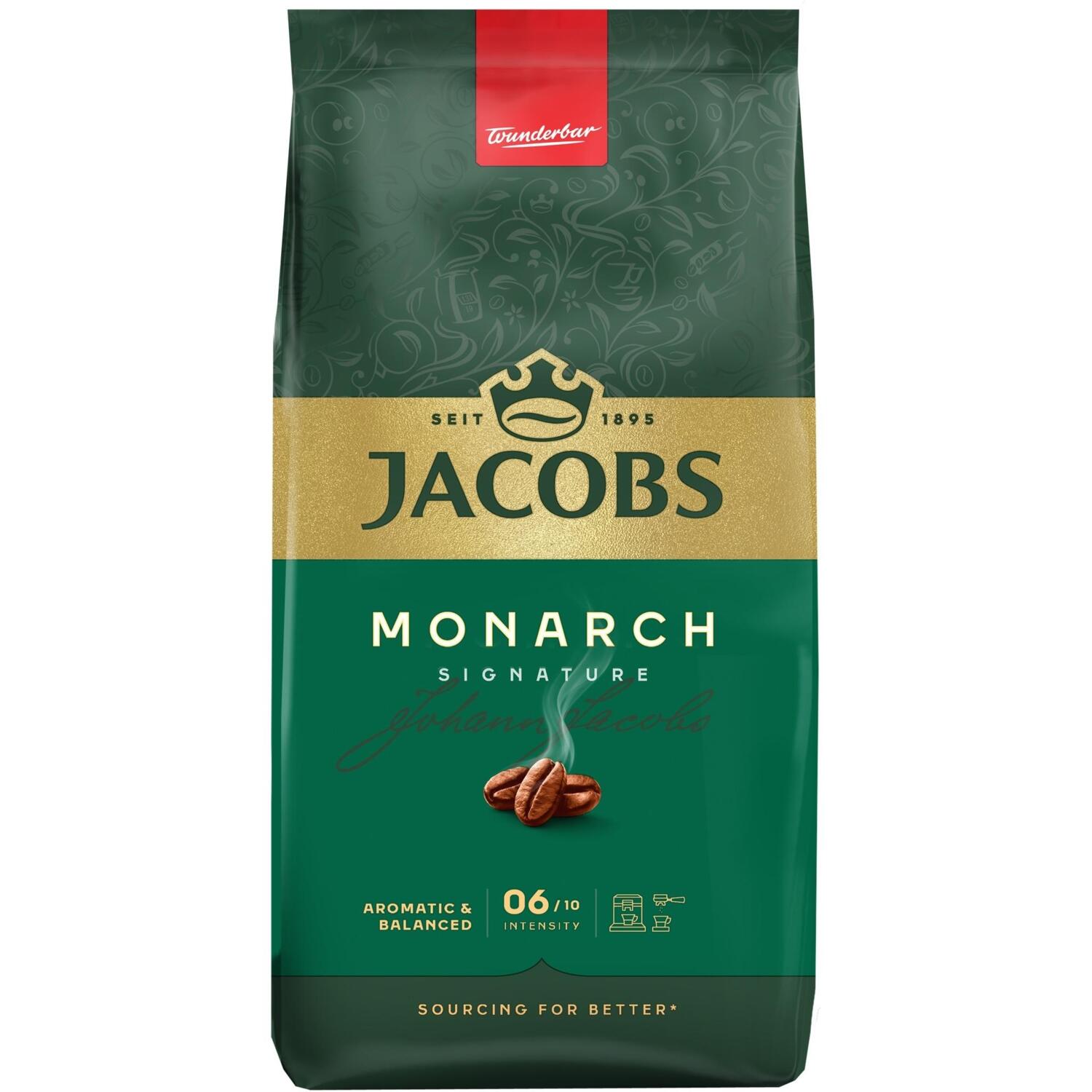 Кофе Jacobs зерна Monarch, 1000гр, купаж арабика/робуста фото