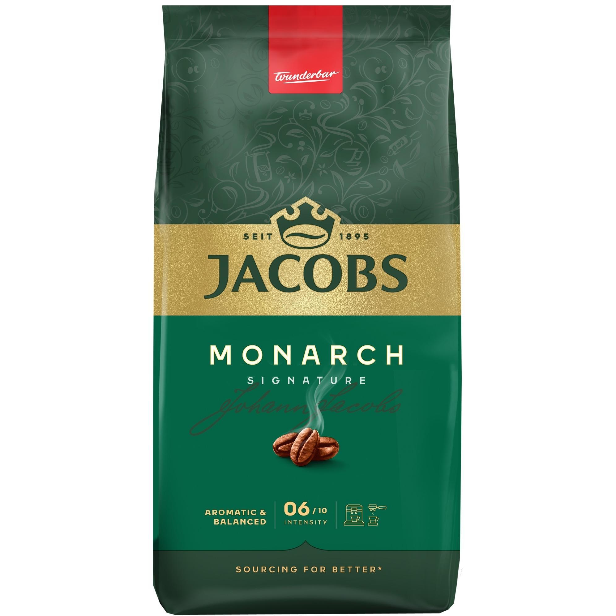 Кофе Jacobs зерна Monarch, 1000гр, купаж арабика/робуста фото 1