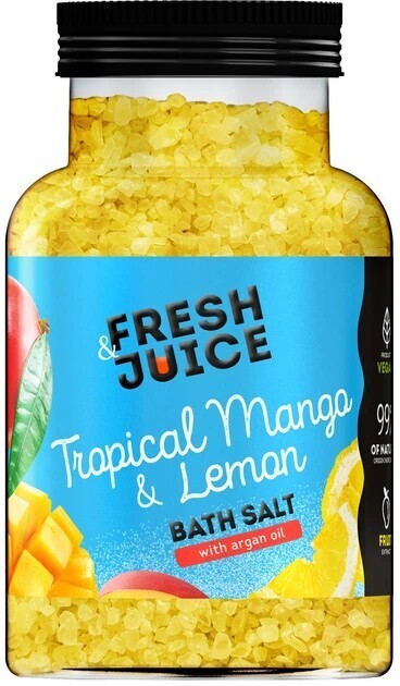Соль для ванн Fresh Juice Tropical Mango & Lemon 700 г фото1