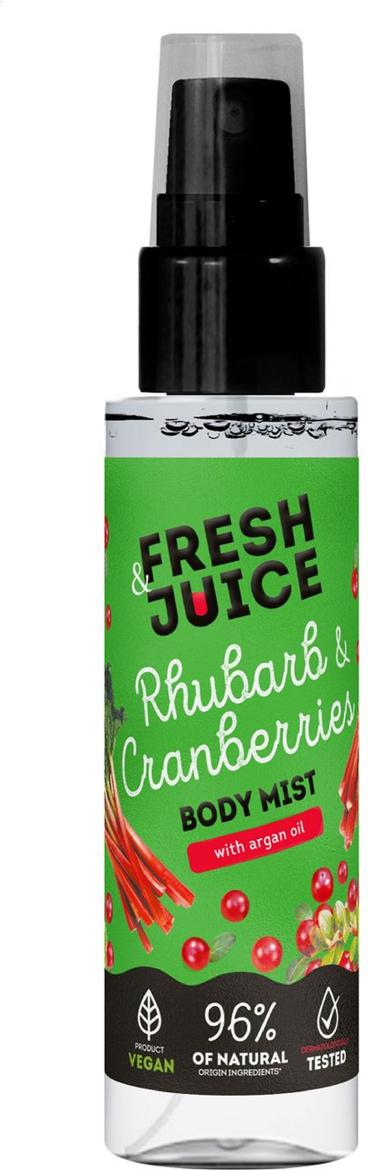 Спрей для тіла Fresh Juice Rhubarb & Cranberries 150 млфото1