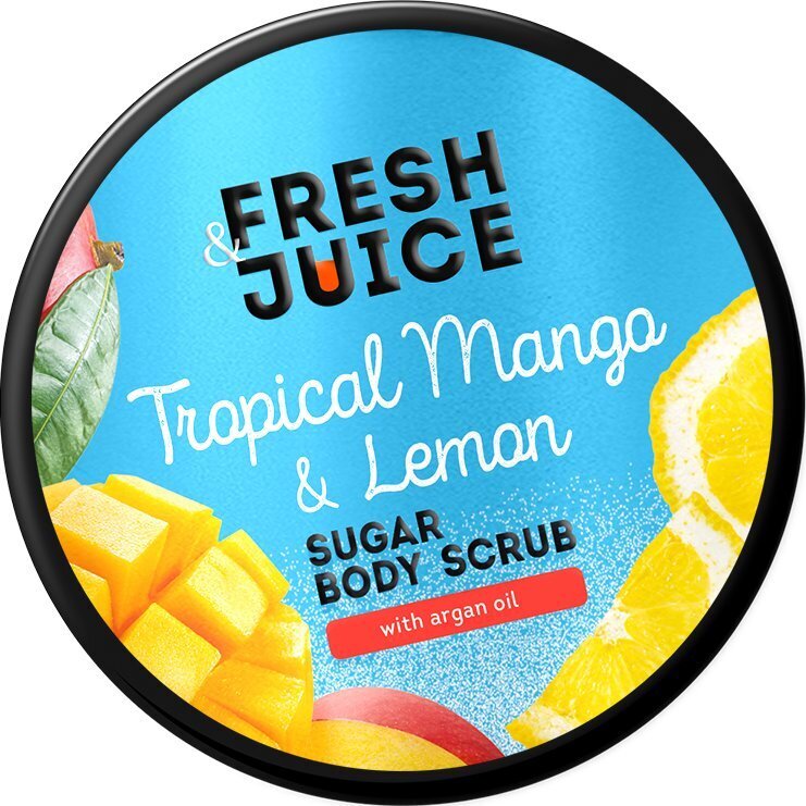 Цукровий скраб для тіла Fresh Juice Tropical Mango & Lemon 200 мл (4823015946196) фото1