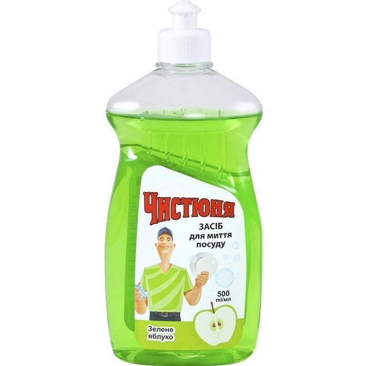 Засіб для миття посуду Чистюня Зелене яблуко 500 млфото1