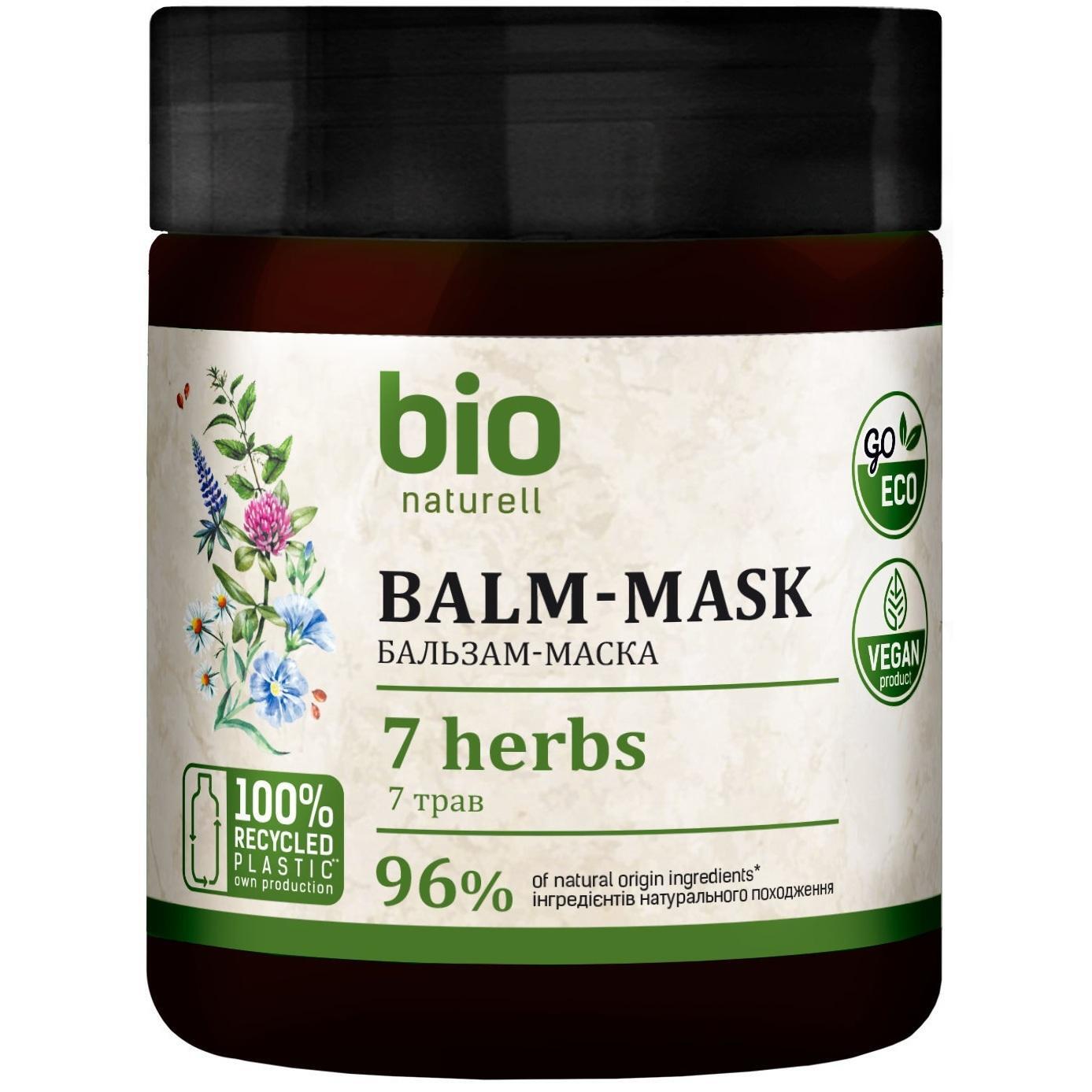 Бальзам-маска для волосся Bio Naturell 7 трав 480 млфото1