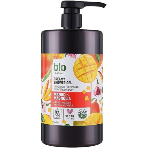 Крем-гель для душа Bio Naturell Манго и магнолия с помпой 946 мл