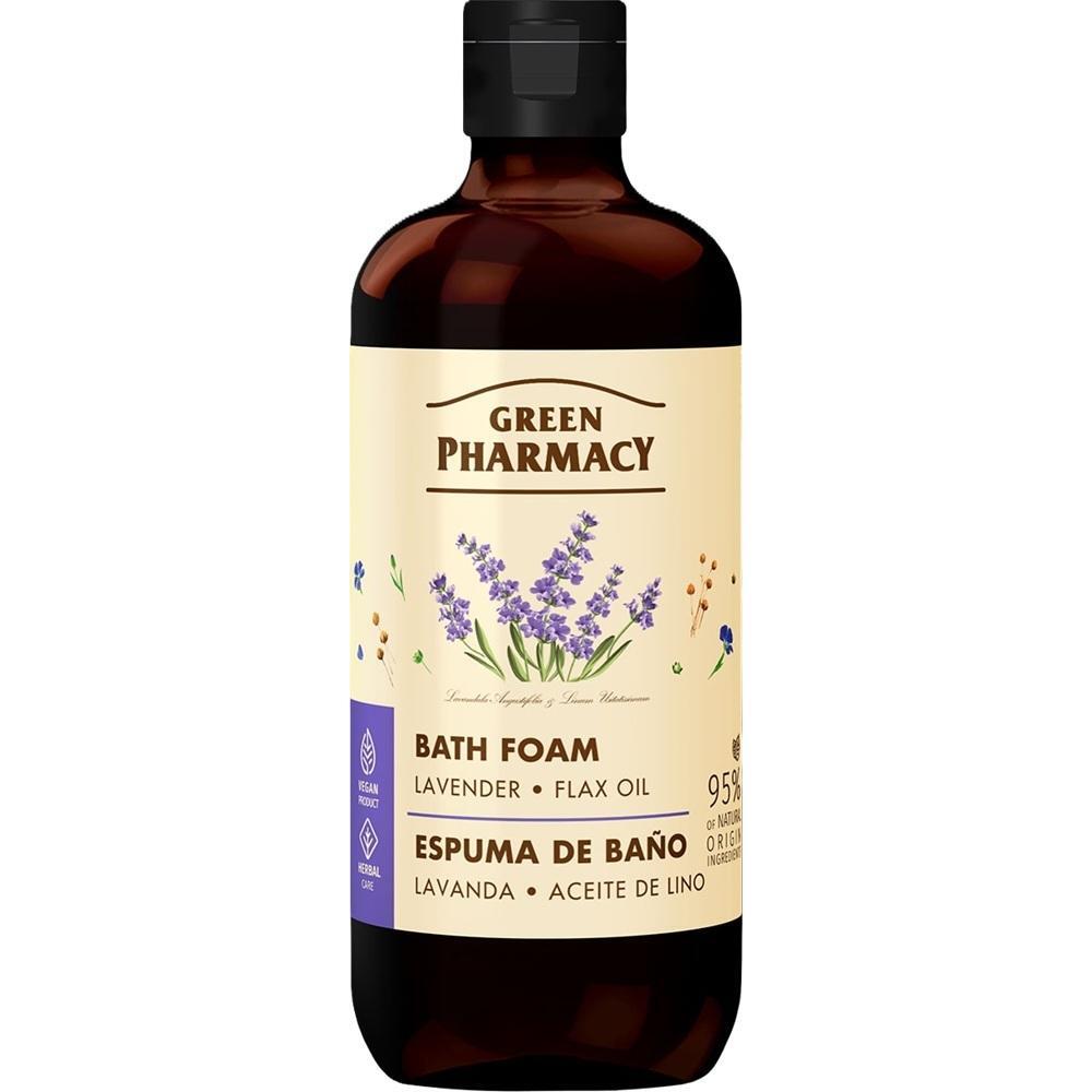 Піна для ванн Green Pharmacy Лаванда та олія льону 500 млфото1