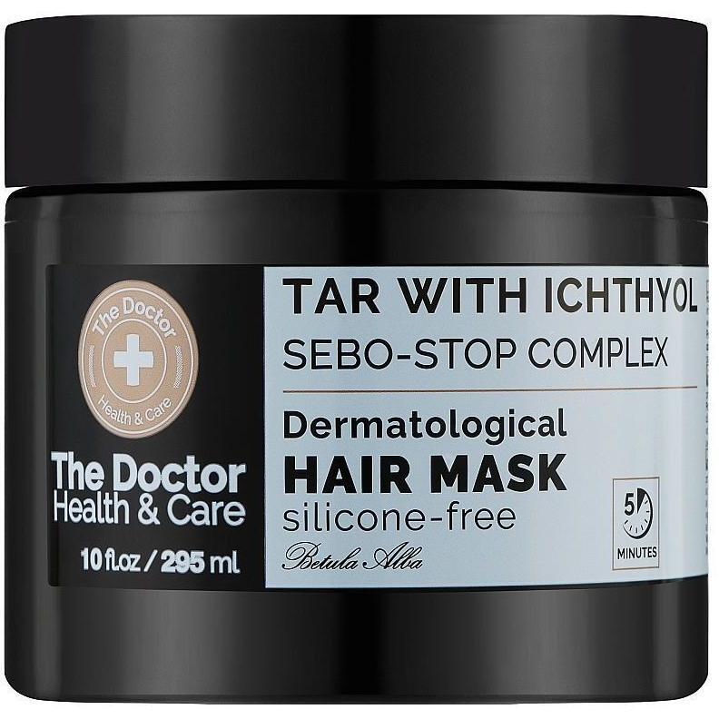 Маска для волос The Doctor Tar with Ichthyol & Sebo-stop Complex 295 мл фото