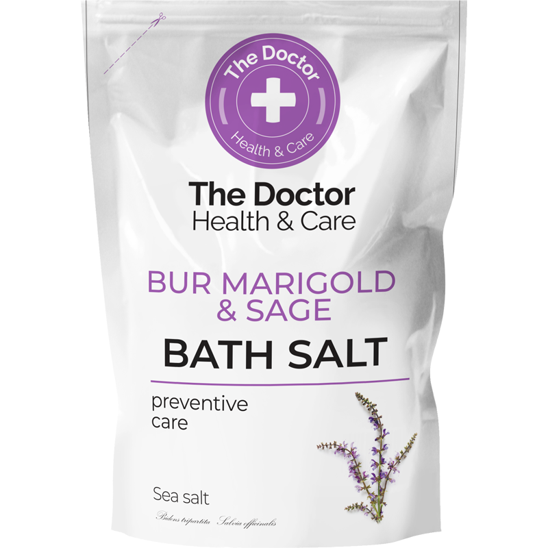 Сіль для ванн The Doctor Health & Care Череда та шавлія дой-пак 500 гфото1