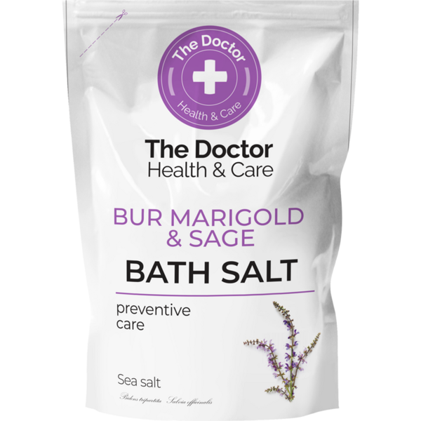 

Соль для ванн The Doctor Health & Care Череда и шалфей дой-пак 500 г