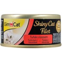 Корм влажный для котов GimCat Shiny Cat Filet с тунцом лососем и рисом 70 г