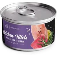 Корм вологий для дорослих котів Savory for Adult Cats філе курки з тунцем в желе 70 г