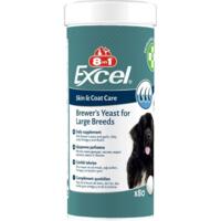 Витамины для собак крупных пород 8in1 Excel Brewers Yeast Large Breed пивные дрожжи с чесноком для кожи и шерсти 80 шт
