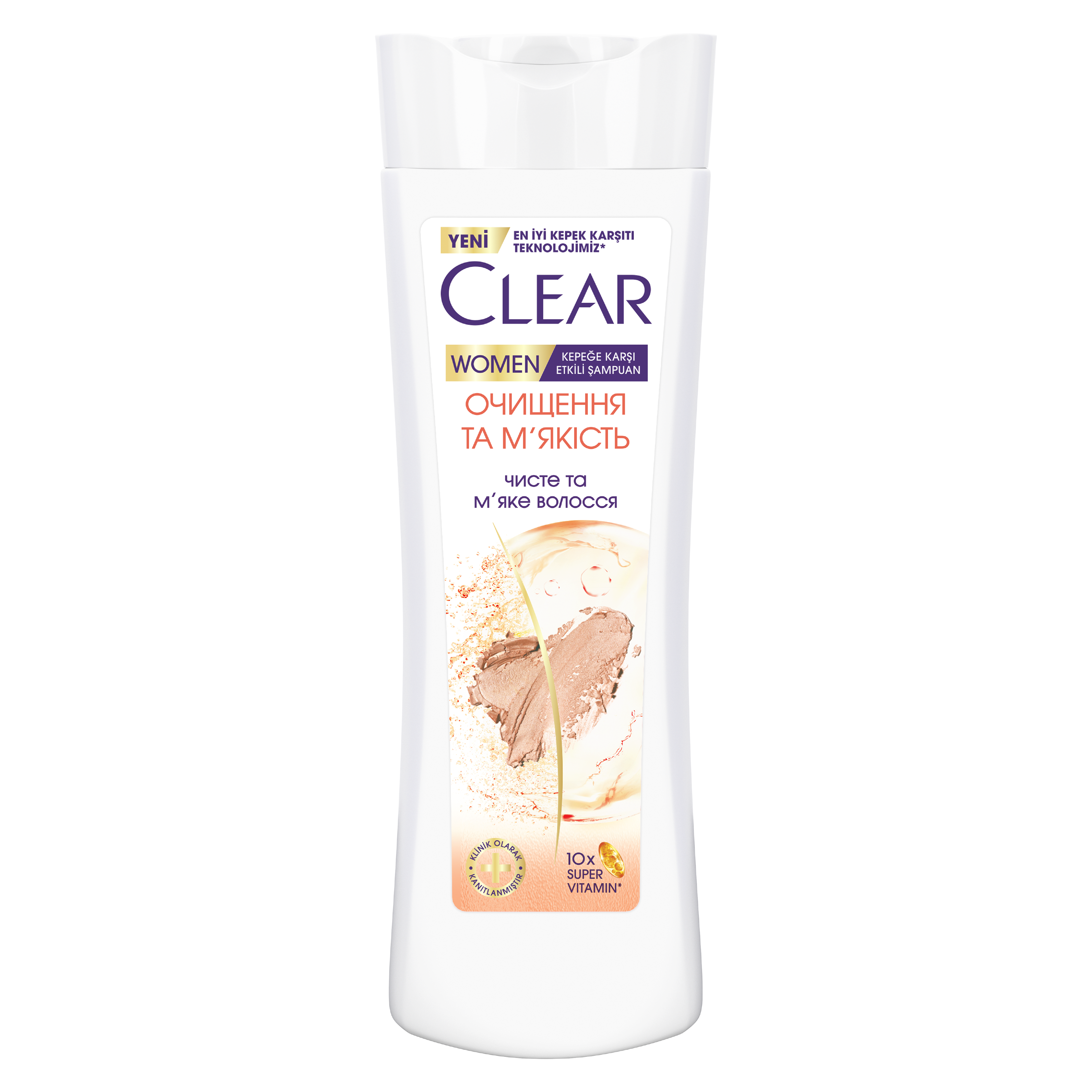 Шампунь против перхоти Clear Очищение и мягкость 350 мл фото1