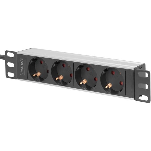

Устройство распределения электропитания DIGITUS 10" 1U, 16A, 230V 4xSchuko, вилка Schuko (DN-954180)