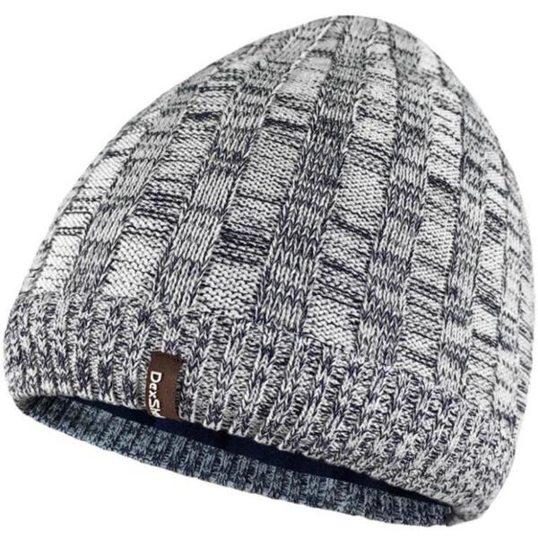 

Шапка водонепроницаемая Dexshell Heathered Rib Knit Beanie, onesize (56-58 см), бело-серая