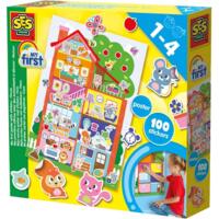 Набір для творчості з наклейками Ses Creative "My first"-Зручний будинок (14476S)