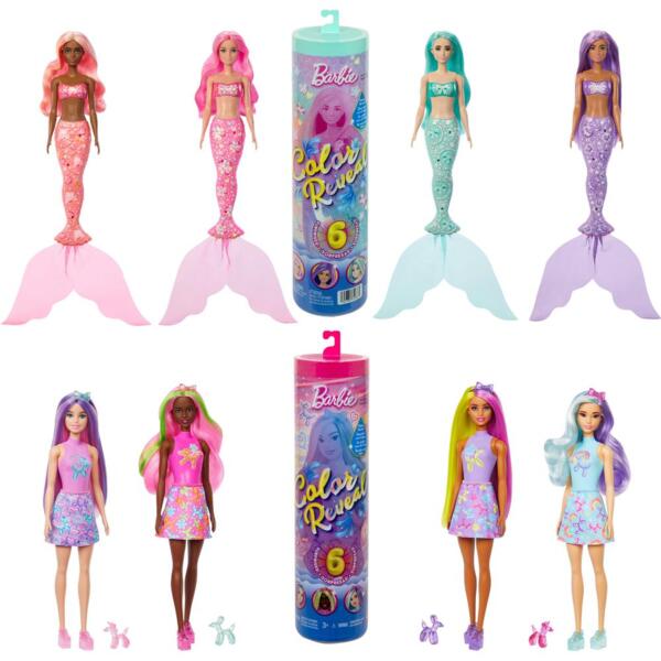 

Кукла Barbie Color Reveal серии "Шариковые любимцы" (сюрприз) (JFV58)