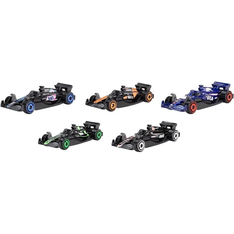 Набор из 5 базовых болидов «F1 2024» Hot Wheels (JGF58) фото 1