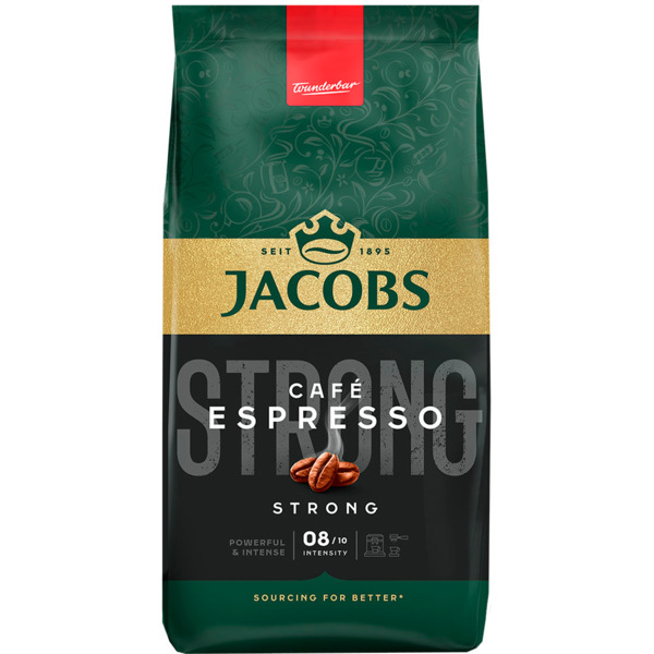 

Кофе Jacobs зерна Espresso, 1000гр, купаж арабика/робуста